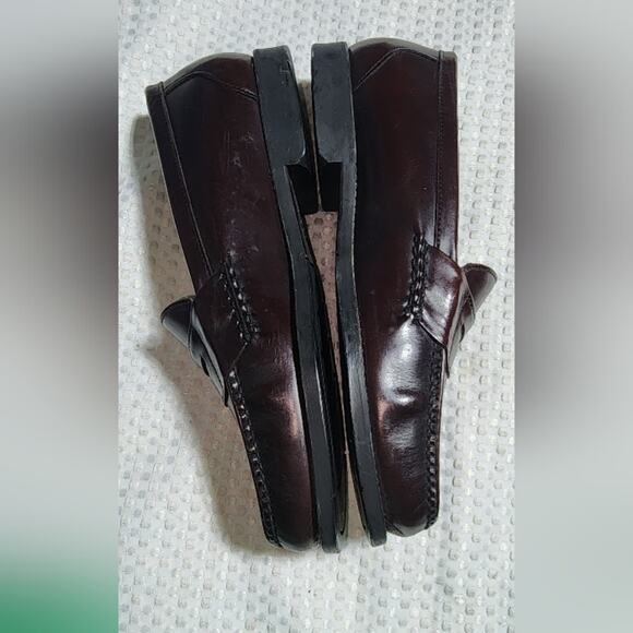 DEXTER EUC MENS SIZE 10.5 BURGANDY PENNY LOAFERS SLIPON SHOES main image 9